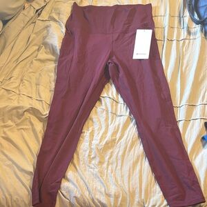 lululemon athletica Women’s Maroon Leggings